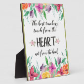 Zitat der besten Lehrerin Dankeschön an die Gesche Fotoplatte (Seite)