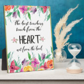 Zitat der besten Lehrerin Dankeschön an die Gesche Fotoplatte (Seite)