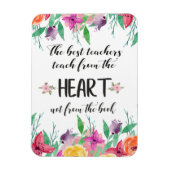 Zitat der besten Lehrerin Dankeschön an die Gesche Magnet (Vertikal)