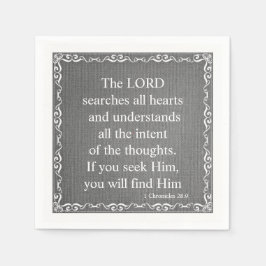 Zitat der Bibel aus dem Alten Testament - 1 Chroni Serviette