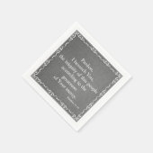 Zitat der Bibel aus dem Alten Testament - Nummern Serviette (Ecke)