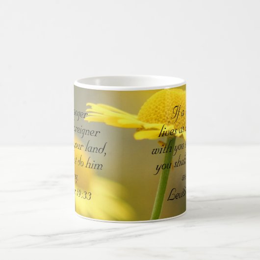 Zitat der Bibel des Alten Testaments - Leviticus 1 Kaffeetasse (Mittel)