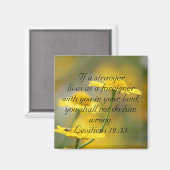 Zitat der Bibel des Alten Testaments - Leviticus 1 Magnet (Vorderseite/Rückseite)