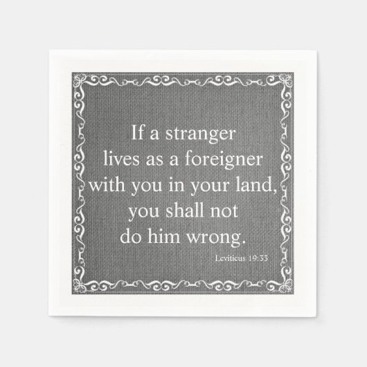 Zitat der Bibel des Alten Testaments - Leviticus 1 Serviette (Vorderseite)
