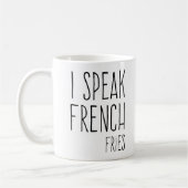 Zitat der französischen Fries Kaffeetasse (Links)