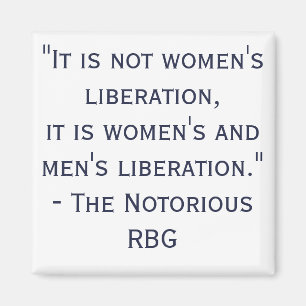Zitat der Frauen der Befreiungs-RBG Magnet