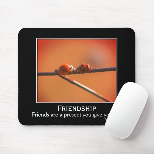 Zitat der Freundschaft Ladybugs Inspiration Mousepad (Mit Mouse)