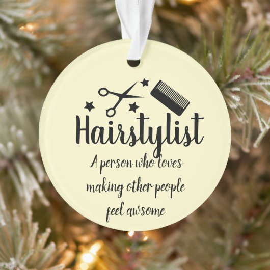 Zitat der Friseursalon Funny Friseur Stars Ornament (Baum)