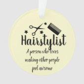 Zitat der Friseursalon Funny Friseur Stars Ornament (Vorderseite)