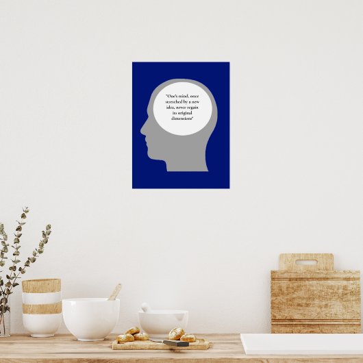 Zitat der Gedankenidee Poster (Küche)