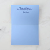 Zitat der geklappten Grußkarte Texas Wildblumen Karte (Innenseite)