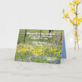 Zitat der geklappten Grußkarte Texas Wildblumen Karte (Gelbe Blume)
