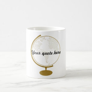 Zitat der Goldkugel-DIY Kaffeetasse