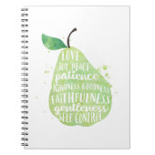 Zitat der grünen Birne Notizblock (Vorderseite)