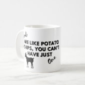 Zitat der Hasen: Ziegen sind wie Kartoffelchips Kaffeetasse (Vorderseite Links)