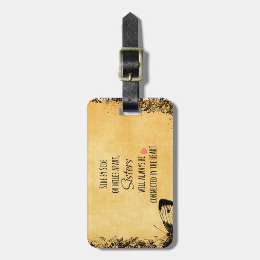 Zitat der Inspiration Gepäckanhänger (Vorderseite vertikal)