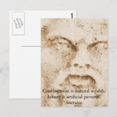 Zitat der Inspiration Postkarte (Vorne/Hinten)