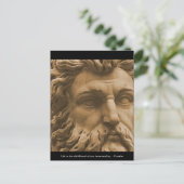 Zitat der Inspiration Postkarte (Stehend Vorderseite)