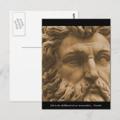 Zitat der Inspiration Postkarte (Vorne/Hinten)