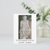 Zitat der Inspiration Postkarte (Stehend Vorderseite)