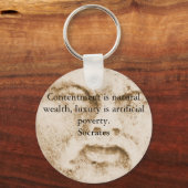 Zitat der Inspiration Schlüsselanhänger (Vorderseite)