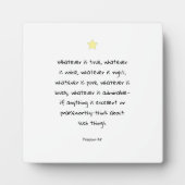 Zitat der inspirierenden Motivierend Bibel Fotoplatte (Vorderseite)