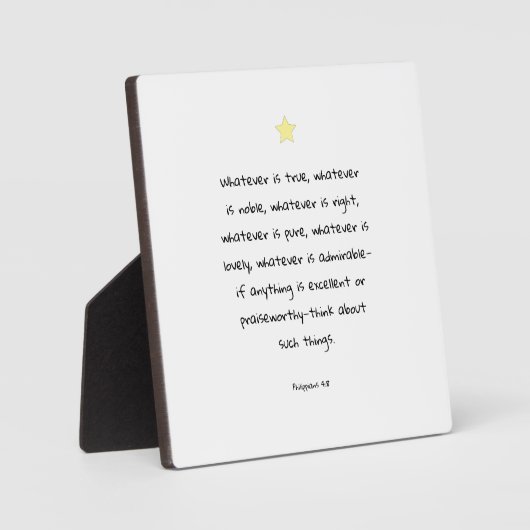 Zitat der inspirierenden Motivierend Bibel Fotoplatte (Vorderseite)