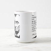 Zitat der Lincon-Tasse Kaffeetasse (Mittel)