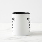 Zitat der lustigen Mutterschaft Moderne einfache G Tasse (Zentrum)