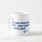 Zitat der lustigen Ziege: Ziegen sind wie Kartoffe Kaffeetasse (Vorderseite Links)