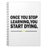 Zitat der motivierend Lehrerin Notizblock (Vorderseite)