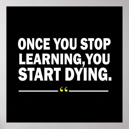 Zitat der motivierend Lehrerin Poster (Vorne)