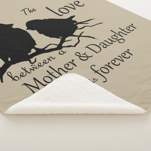 Zitat der Mutter-Tochter-Liebe Sherpadecke (3/4)