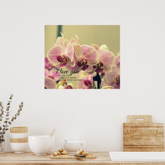 Zitat der romantischen Inspiration Poster (Küche)