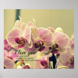 Zitat der romantischen Inspiration Poster