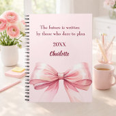 Zitat der rosa Bogen-Inspiration Notizblock