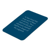 Zitat der Schrift Matthew 5 21 Magnet (Linke Seite)