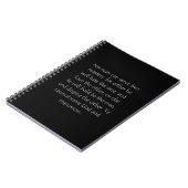 Zitat der Schrift Matthew 6 24 Notizblock (Linke Seite)