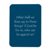 Zitat der Schrift Römer 8 31 Magnet (Vertikal)