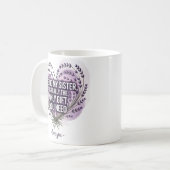 Zitat der Schwester: Nur Geschenk, das Sie brauche Kaffeetasse (Vorderseite Links)