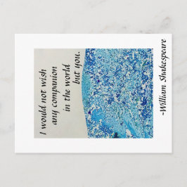 Zitat der Shakespeare-Freundschaft Postkarte