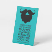 Zitat der sonnigen bärtigen Männer Sockelschild (Vorderseite)