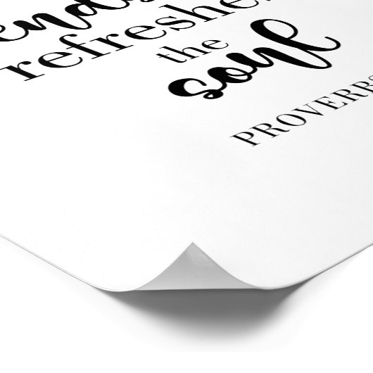 Zitat der "Sweet Friendship Bible Verse Hand Lette Poster (Ecke)