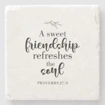Zitat der "Sweet Friendship Bible Verse Hand Lette
