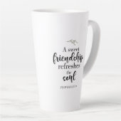 Zitat der "Sweet Friendship Bible Verse Hand Letti Milchtasse (Rechte Ecke)