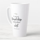 Zitat der "Sweet Friendship Bible Verse Hand Letti Milchtasse (Linke Ecke)