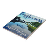 Zitat der verbrannten Brücken zum See Fliese (Seite)