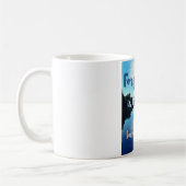 Zitat der verbrannten Brücken zum See Kaffeetasse (Links)