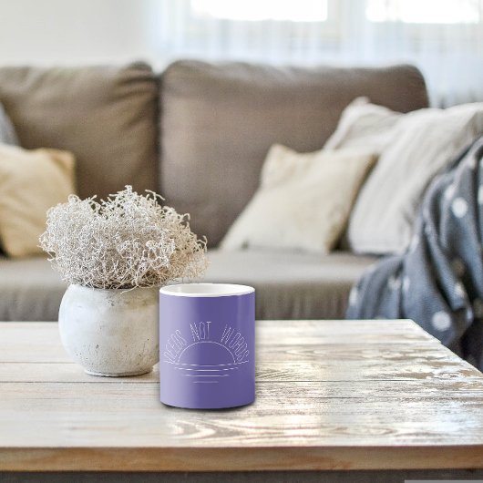 Zitat der weißen Sonne von Lavendel Kaffeetasse