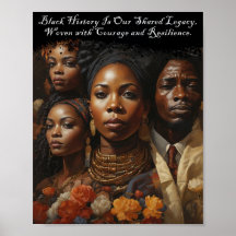 Zitat des Black History Month Poster
